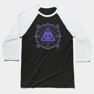 Evil Eye Mandala Baseball T-Shirt